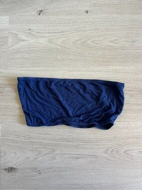 Navy Blue Bandeau Tube Top